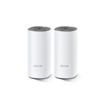 TP-Link AC1200 Deco E4 (2 pack) Mesh Wi-Fi, Dual-Band 300Mbps/867Mbps (2.4GHz/5GHz), 2×LAN, 2×interna antena, Deco App