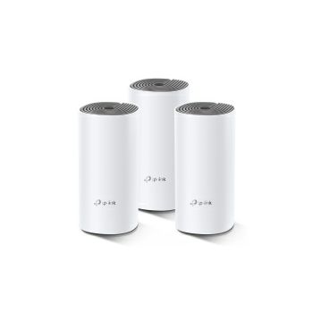 TP-Link AC1200 Deco E4 (3 pack) Mesh Wi-Fi, Dual-Band 300Mbps/867Mbps (2.4GHz/5GHz), 2×LAN, 2×interna antena, Deco App