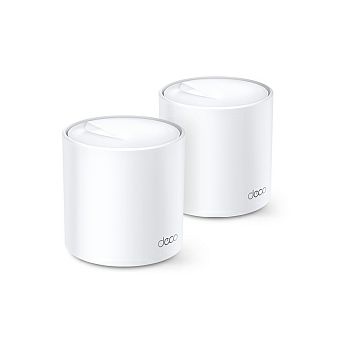 TP-Link AX1800 Deco X20 (2-pack), Dual-Band Mesh Wi-Fi 6, 574Mbps/1201Mbps (2.4GHz/5GHz), 802.11ax/ac/n/a/b/g, 2×G-LAN, Deco App