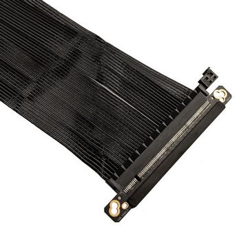 Ssupd riser ribbon cable - PCIe 4.0, 430mm, black G89.PI4L43FR.00