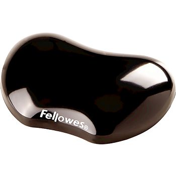 Fellowes Crystal™ Gel Mini Wrist Rest, Black