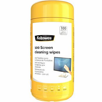 Fellowes cloths in a case for cleaning all types of screens, 100 pcs