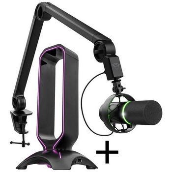 Trust GXT 265 Cintar Headphone Stand + GXT 255+ ONYX Professional Microphone with Arm-GABU-294