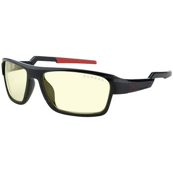 GUNNAR Optiks Lightning Bolt computer glasses - amber glass, black/red LIG-00101