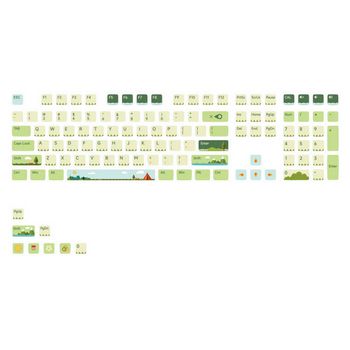 AKKO Summer Green Pudding Keycap Set, ANSI - ASA Tastenprofil 6925758625982