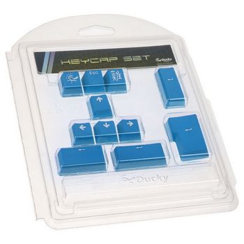 Ducky PBT Double-Shot Keycap Set, blue, 11 keys DKSA11-USPDBNWO1