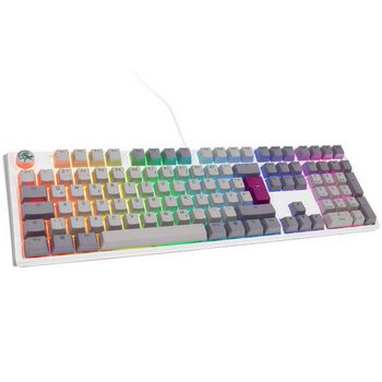 Ducky One 3 Mist Grey Gaming Keyboard, RGB LED - MX-Ergo-Clear-DKON2108ST-EDEPDMIWHHC1