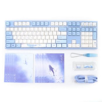 Varmilo VEA108 Sea Melody Gaming Keyboard, MX Silent Red, White LED - US Layout A26A038A6A0A01A033