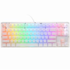 Ducky One 3 Aura White TKL Gaming Keyboard, RGB LED - Kailh Jellyfish Y
