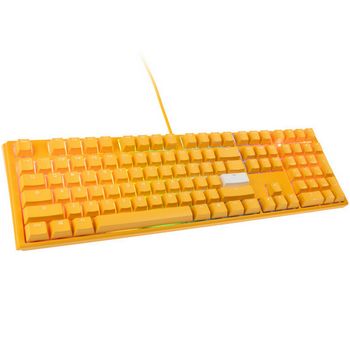 Ducky One 3 Yellow Gaming Keyboard, RGB LED - MX-Silent-Red (US) DKON2108ST-SUSPDYDYYYC1