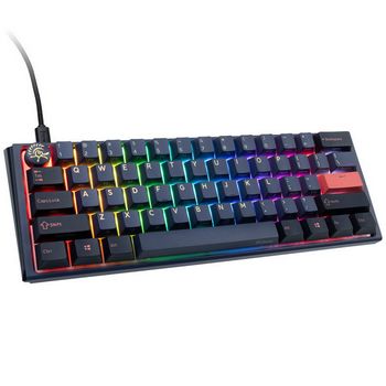 Ducky One 3 Cosmic Blue Mini Gaming Keyboard, RGB LED - MX-Blue (US) DKON2161ST-CUSPDCOVVVC2