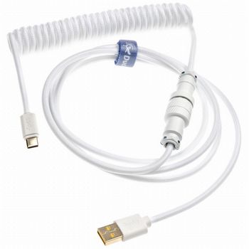 Ducky Coiled Cable - White Edition-DACOC2-WHT1