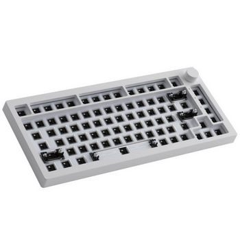 AKKO 5075S RGB QMK Barebone, ISO Layout - moonlight white-6925758628877