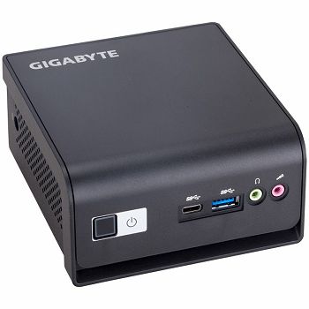 GIGABYTE BRIX HDD, Intel Celeron N5105 up to 2.9GHz 4C/4T, Intel UHD Graphics, 1x DDR4 SODIMM 2933Mhz (Max. 16GB), 1xM.2 PCIe X2/SATA, 1x2.5" HDD/SSD slot, 1x HDMI, 1x mDP, 3x USB3.0, 1x UCB Type-C, 1