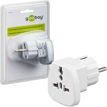 Goobay travel adapter 94026 World to EU