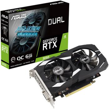 ASUS GeForce RTX 3050 Dual O6G, 6144 MB GDDR6-90YV0K60-M0NA00