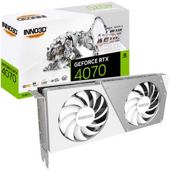 INNO3D GeForce RTX 4070 Twin X2 White, 12288 MB GDDR6X N40702-126XX-183052V