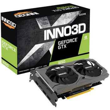 INNO3D GeForce GTX 1650 Twin X2 OC V3, 4096 MB GDDR6 N16502-04D6X-171330N