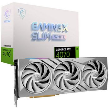 MSI GeForce RTX 4070 Gaming X Slim White 12G, 12288 MB GDDR6X V513-274R