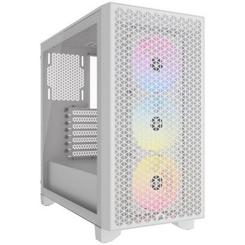 Corsair 3000D Airflow RGB Tempered Glass Midi Tower - white CC-9011256-WW