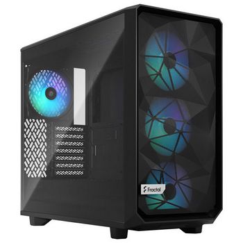 Fractal Design Meshify 2 Lite RGB Midi Tower Light Tint, Tempered Glass, black FD-C-MEL2A-05