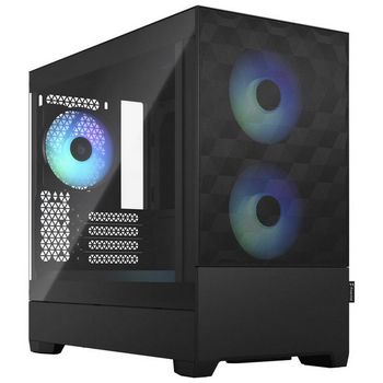 Fractal Design Pop Mini Air RGB Clear Tint Micro-ATX case, tempered glass - black-FD-C-POR1M-06