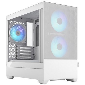 Fractal Design Pop Mini Air RGB Clear Tint Micro-ATX case, tempered glass - white-FD-C-POR1M-01