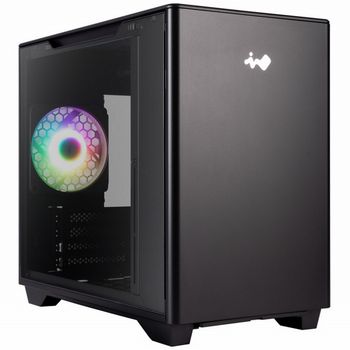 InWin A3 Mini-Tower Tempered Glass - schwarz-IW-CS-A3BLK-1AM120S