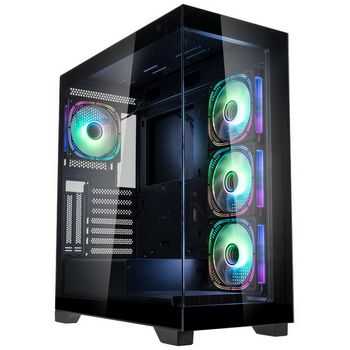 Kolink Unity Peak ARGB Midi-Tower Showcase, Tempered Glass - black UNITY PEAK BLK