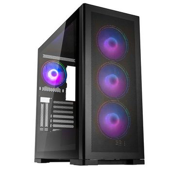 Kolink Unity Meshbay ARGB Midi-Tower, Tempered Glass - black UNITY MESHBAY ARGB