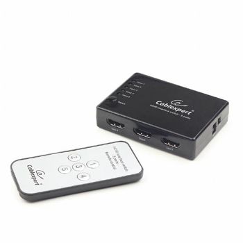 Gembird HDMI interface switch, 5 ports Infrared remote control