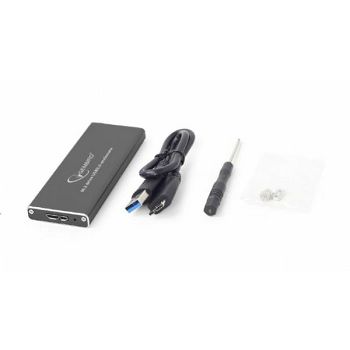 Gembird M.2 drive USB 3.0 enclosure, black