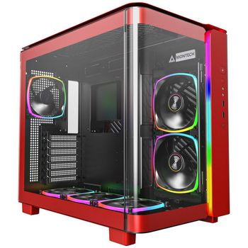 Montech KING 95 PRO Midi-Tower, Tempered Glass, ARGB - red KING95PROR
