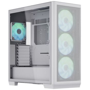 APNX C1 Midi-Tower ATX case, tempered glass - white C1-WT-v1