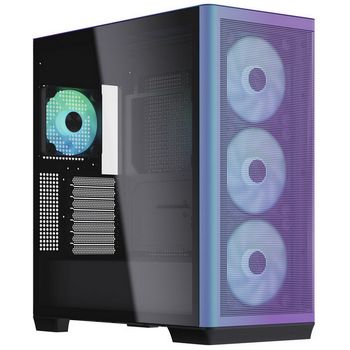 APNX C1 Midi-Tower ATX-Case, Tempered Glass - ChromaFlair C1-CF-v1