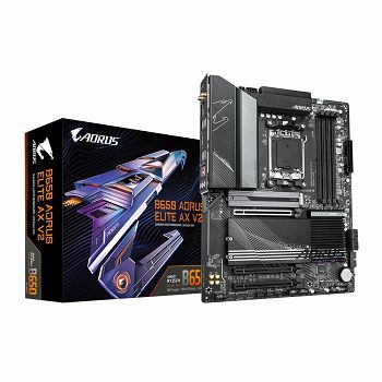 GIGABYTE B650 AORUS ELITE AX V2, DDR5, SATA3, USB3.2Gen2x2, DP, 2.5GbE, WiFi 6E, AM5 ATX