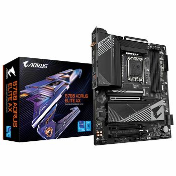 GIGABYTE B760 AORUS Elite AX, DDR5, SATA3, USB3.2Gen2, DP, WiFi 6E, LGA1700 ATX