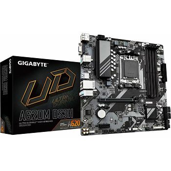 GIGABYTE A620M DS3H, DDR5, SATA3, USB3.2Gen1, DP, AM5 mATX