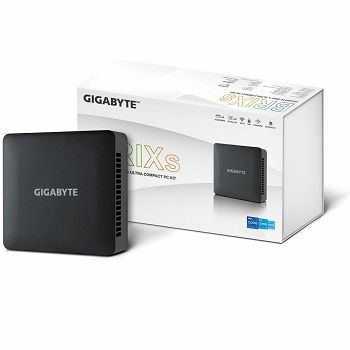 GIGABYTE BRIX Mini-PC NUC i3 1315U, M.2 NVMe, 2.5 GbE, Wi-Fi 6 / BT5.2, USB3.2 Gen2