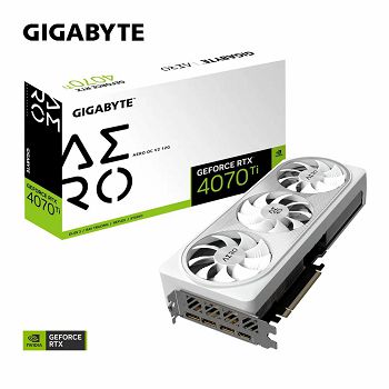 Graphics card GIGABYTE GeForce RTX 4070 Ti AERO OC V2 12G, 12GB GDDR6X, PCI-E 4.0
