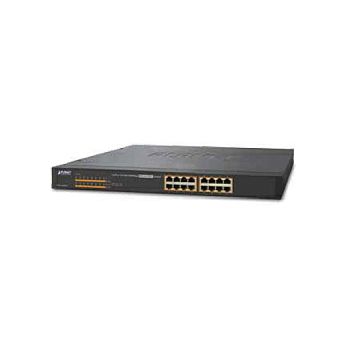 PLANET Gigabit PoE preklopnik 16-port 10/100/1000T 802.3at PoE + 2-Port 1000X SFP (240W)