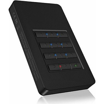 Icybox IB-289-C3 USB-C / A case for 2.5 HDD / SSD with numeric keypad for encryption / password