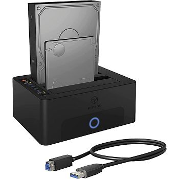 Icybox IB-1232CL-U3 docking &amp; clone station for 2.5" and 3.5" drives