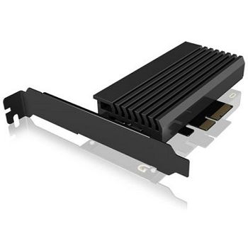 Icybox IB-PCI214M2-HSL enclosure/adapter for M.2 NVMe SSDs to PCIe x4 card with cooler