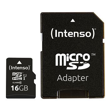 Intenso 16GB microSDXC UHS-I Class 10 Premium memory card