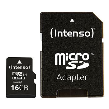 Intenso 16GB microSDXC UHS-I Class 10 Pro 90MB / s memory card