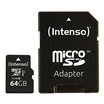 Intenso 64GB microSDXC UHS-I Class 10 Premium memory card