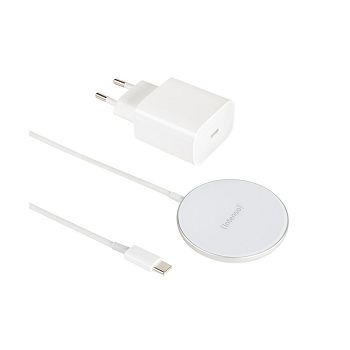 Intenso magnetic wireless charger MW1 with power supply