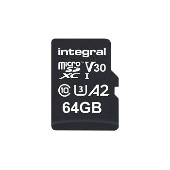 Integral 64GB Professional High Speed 180MB / s microSDXC V30 UHS-I U3