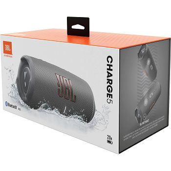 JBL Charge 5 wireless Bluetooth speaker, gray